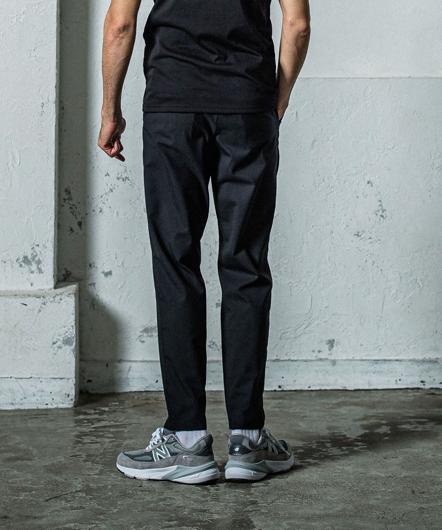 PAT WIDE EASY PANTS BLACKパンツ
