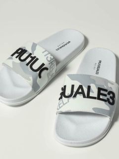 モノトーンカモ柄シャワーサンダルWHITE 【1PIU1UGUALE3 RELAX】