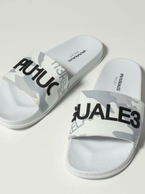 モノトーンカモ柄シャワーサンダルWHITE 【1PIU1UGUALE3 RELAX】