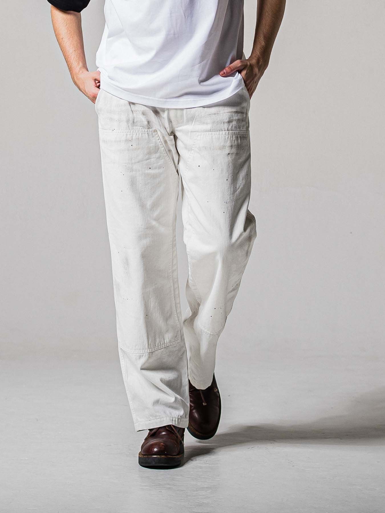 【予約品 11月16日(日) 締切】DOUBLE KNEE PT / ダブルニーワークパンツ / ホワイト