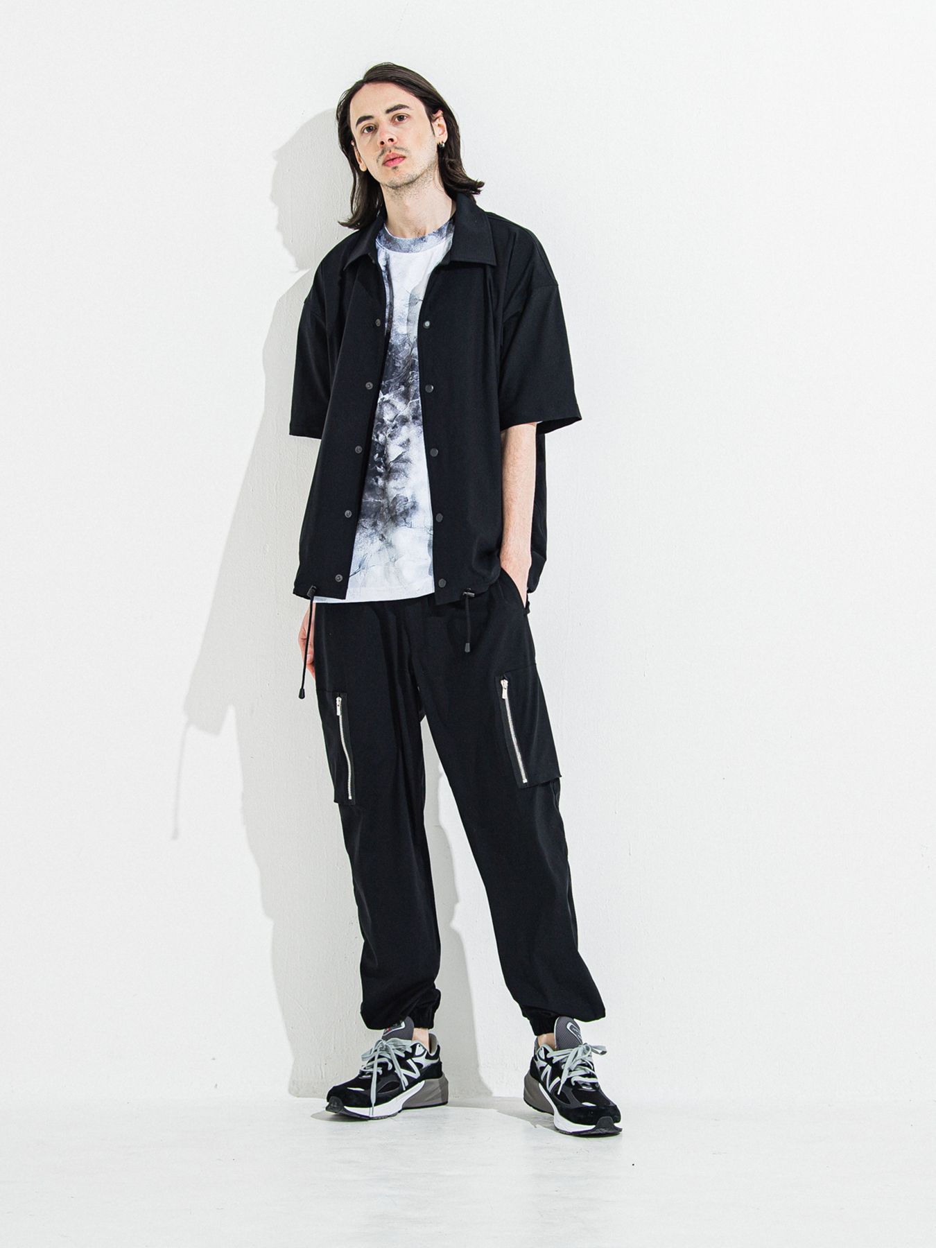 【予約品 】DAVID NYLON CARGO PANTS / デヴィッドナイロンカーゴパンツ / ブラック