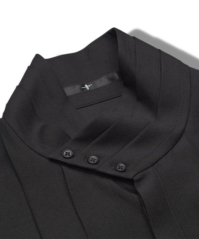 2WAYフライフロントタックシャツ BLACK