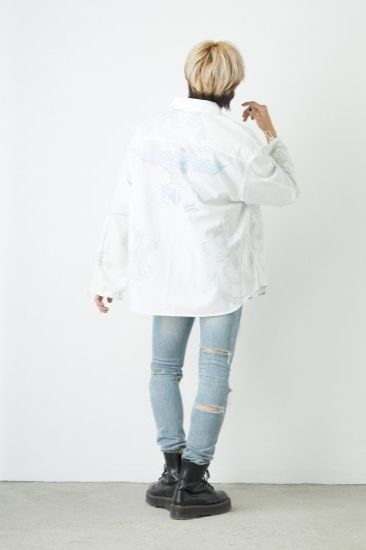 MARINE TASTE SHIRTS/ ホワイト 【BOY LONDON】