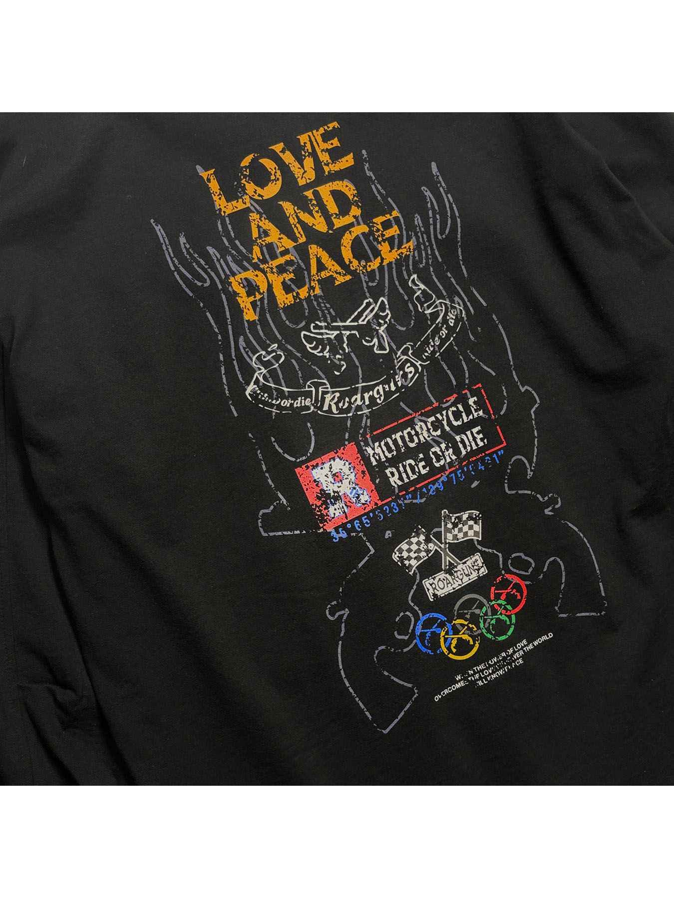 【予約品 3月9日(月) 18:00 締切】INKJET PRINT SWAET / インクジェットプリント スウェット / ブラック