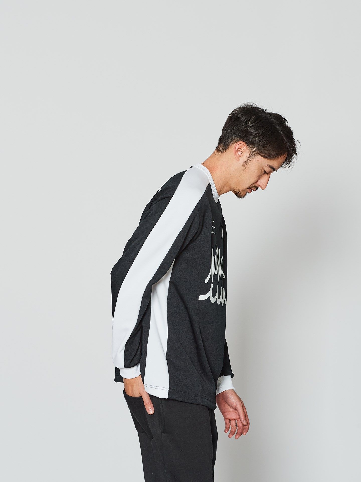 muta - muta Soccor Jersey Top / ジャージ / ブラック 【Acanthus×muta】 | BRYAN