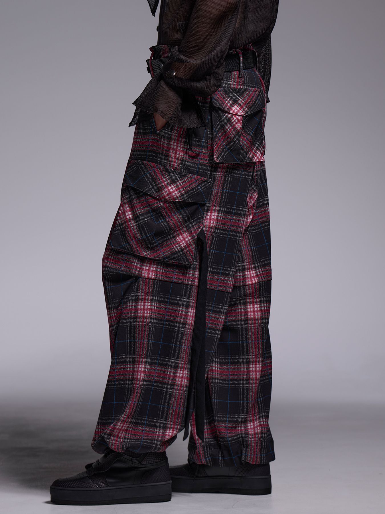 【予約品 】Cargo Pants / カーゴパンツ / ブラック&ピンク