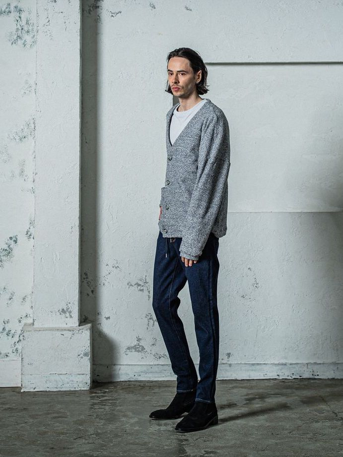《予約11月17日19時締め》 MICK DENIM JERSEY / ジャージパンツ / インディゴ
