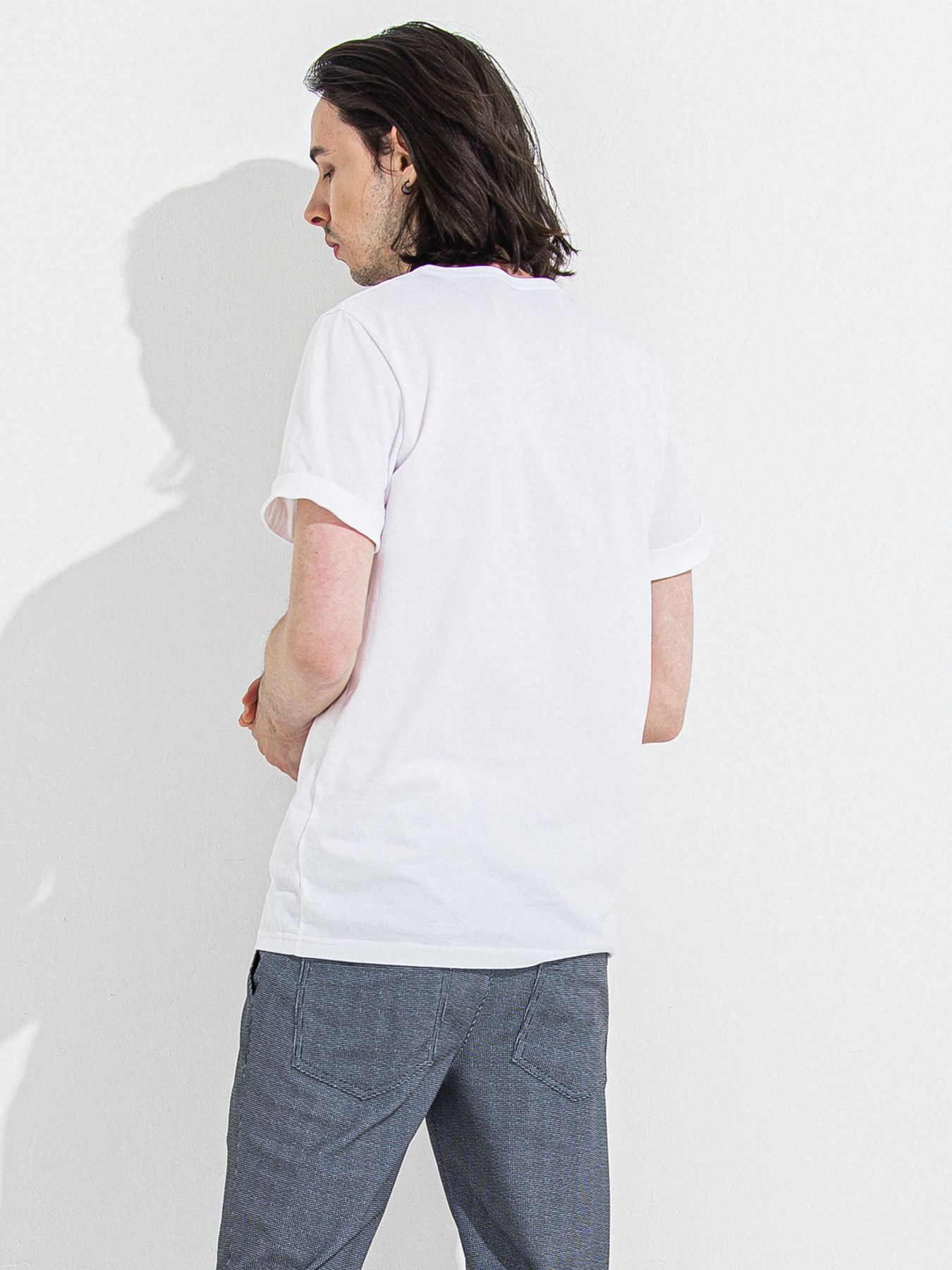 GIZA DAWN ROLL UP TEE / ギザドーンロールアップTシャツ / ホワイト