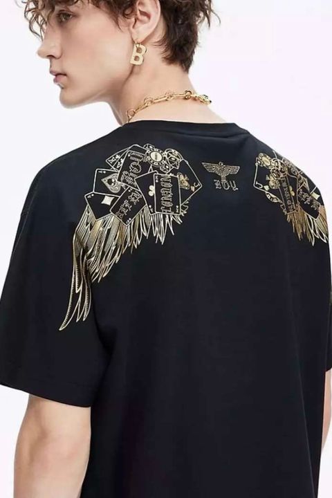 TRAMP WING T-SHIRTS #2 / Black 【BOY LONDON】
