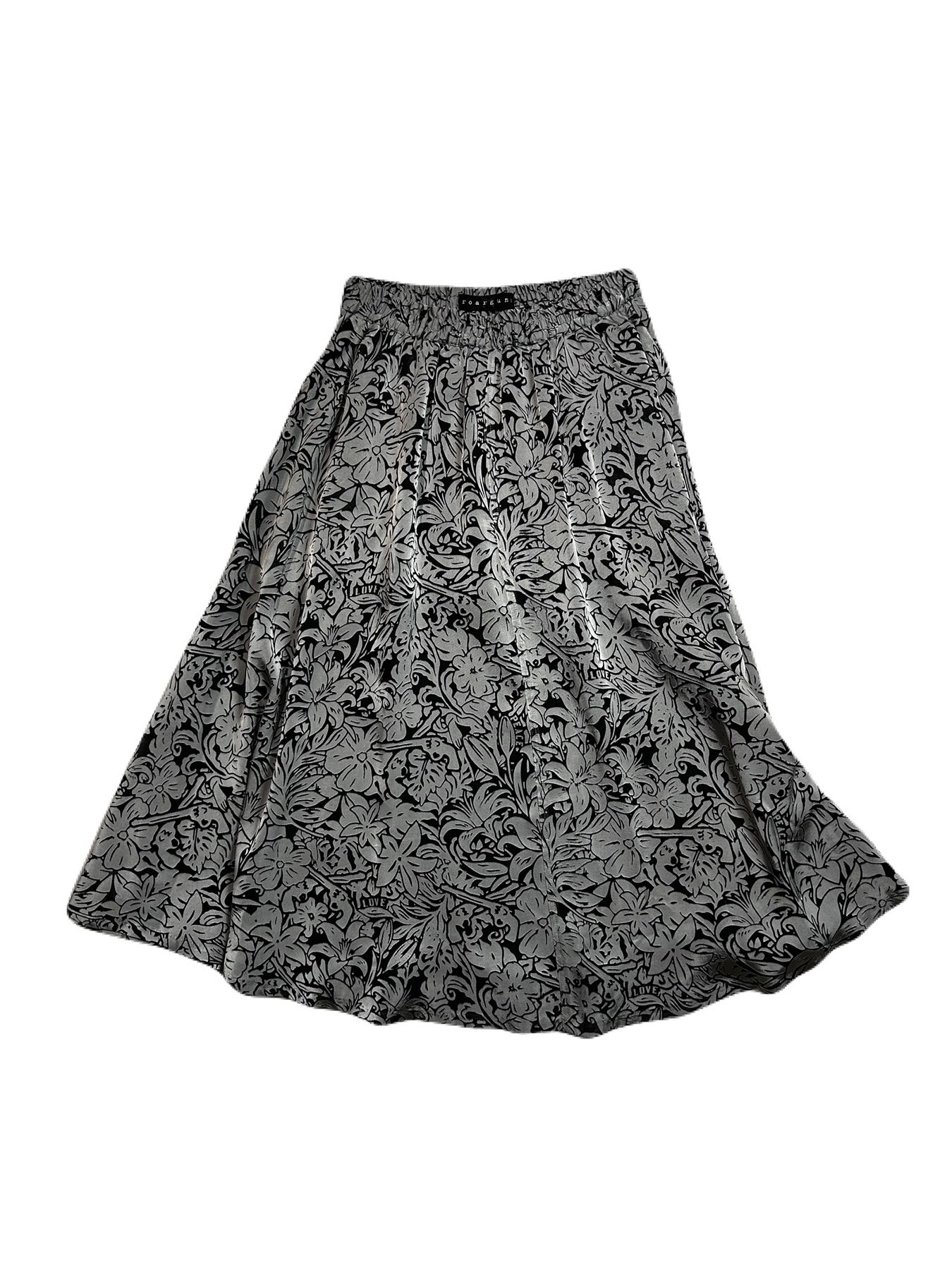 【予約品 8月10日(日) 締切 】WOMENS FLOWER OPAL SKIRT / フラワーオパール スカート / グレー