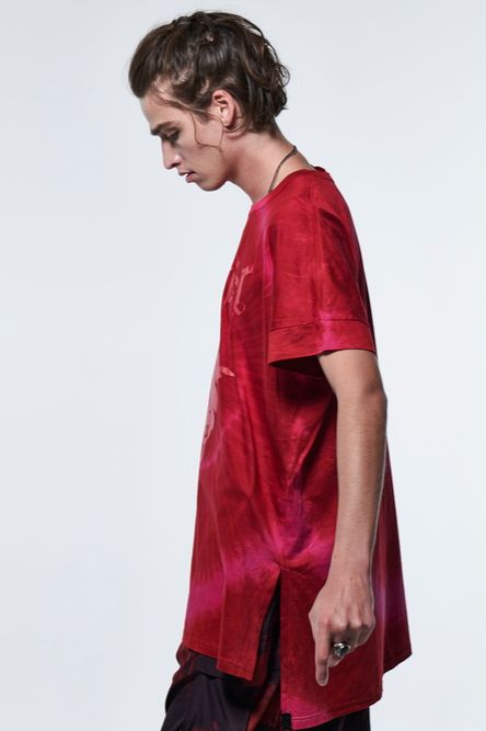 《予約品》 DolmanSleeveT-Shirt / レッド&ピンク 【kiryuyrik】 2023年6月以降入荷予定