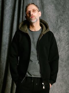 【予約品 4月19日(日) 18時締切】super urake parker / パーカー / ブラック×カーキ