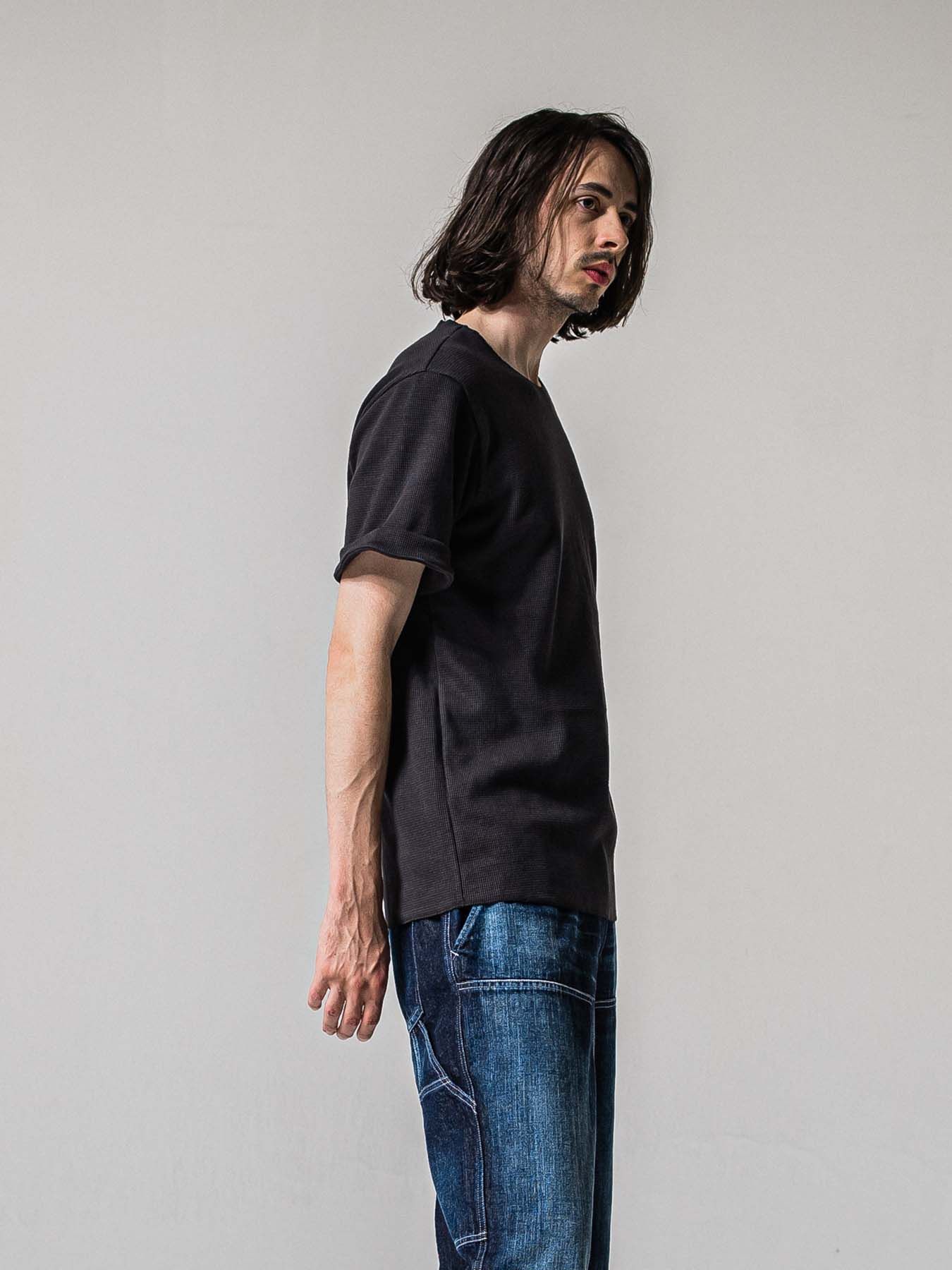 【予約品 11月16日(日) 締切】CUT OFF THERMAL T / カットオフサーマルTシャツ / チャコール