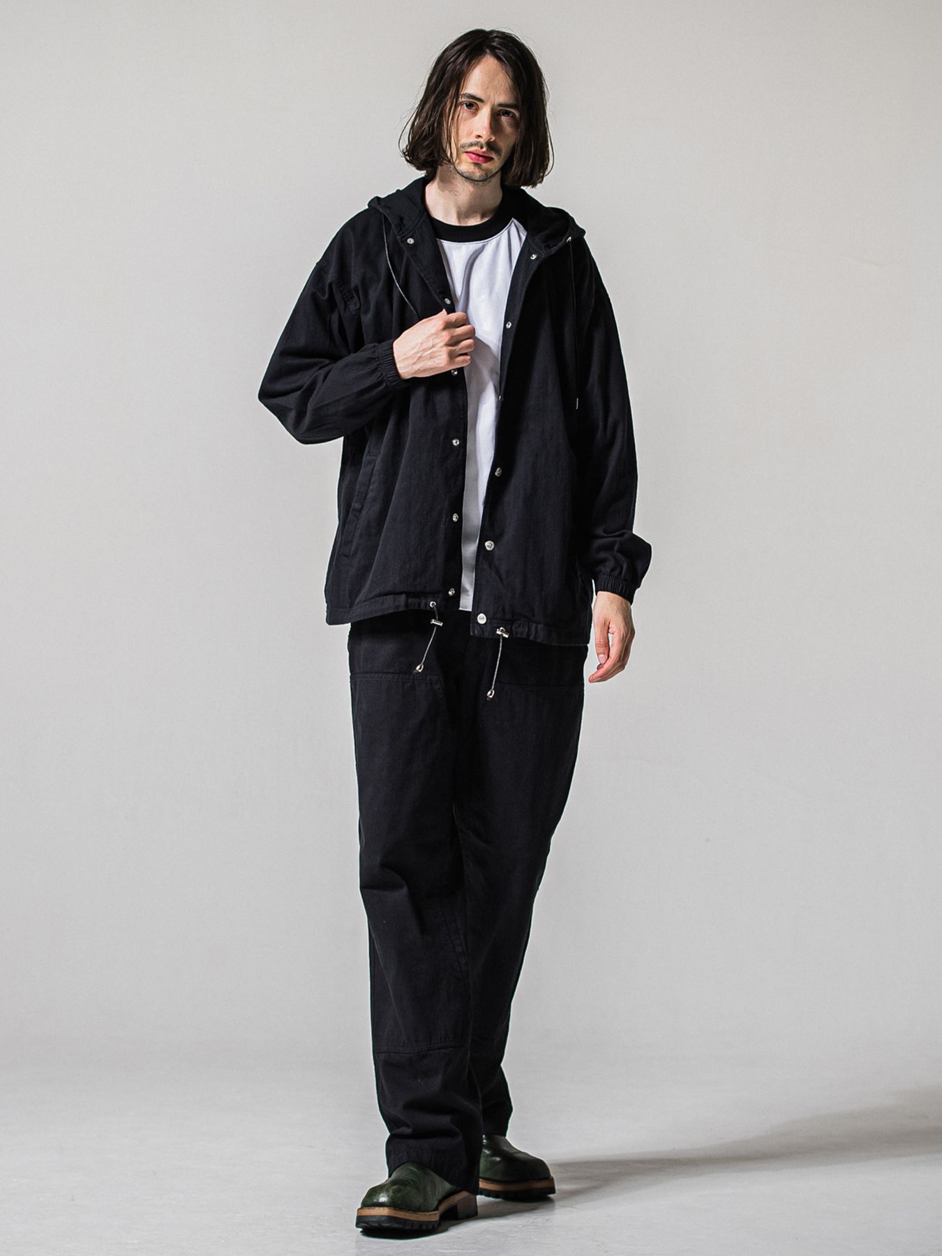 BACK RC RAGLAN OVER TEE / バックロゴ ラグランスリーブ オーバーTシャツ / ホワイト×ブラック
