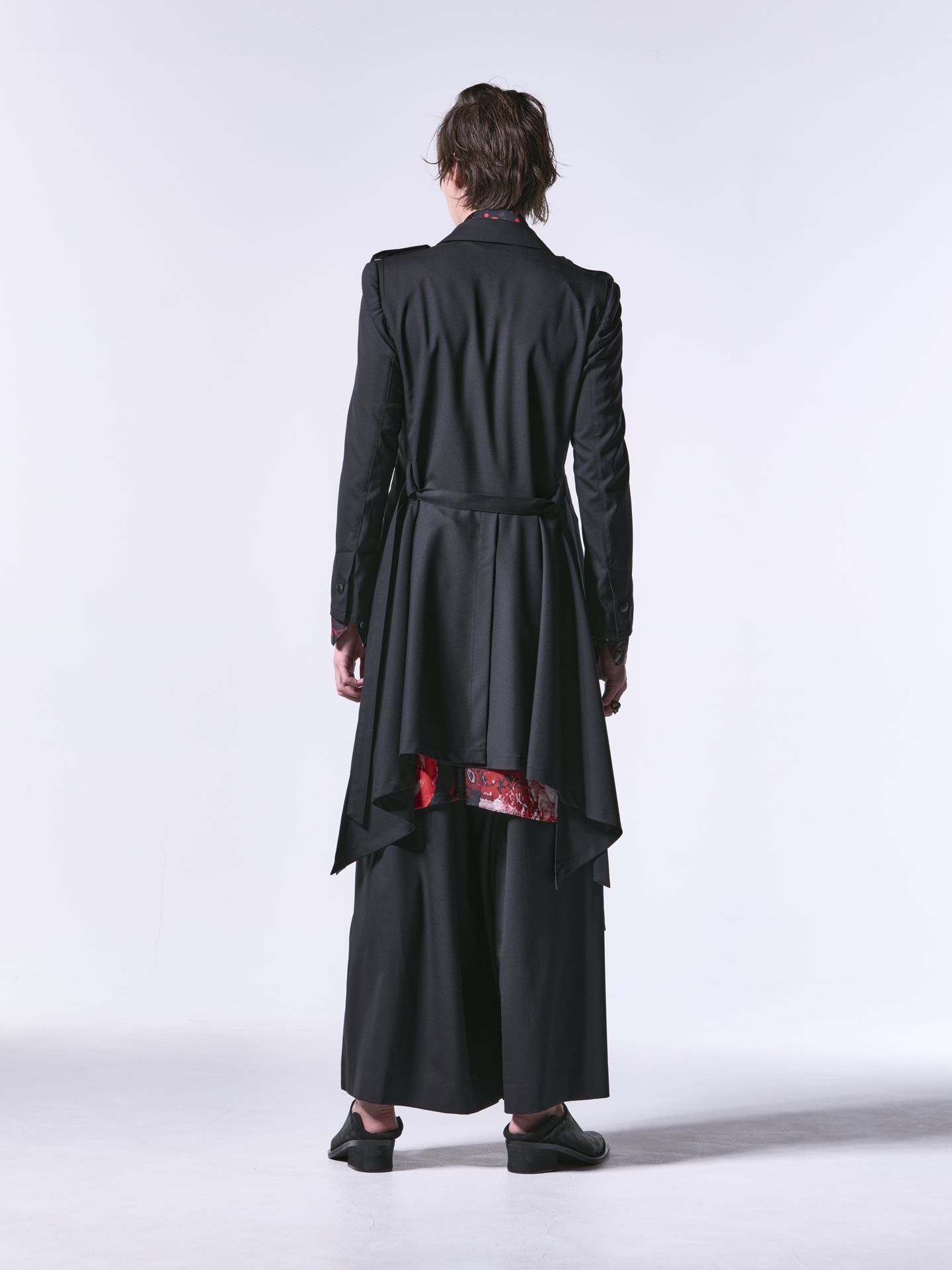 SlitWideTuckSlacks / スリットワイドタックスラックス / ブラック