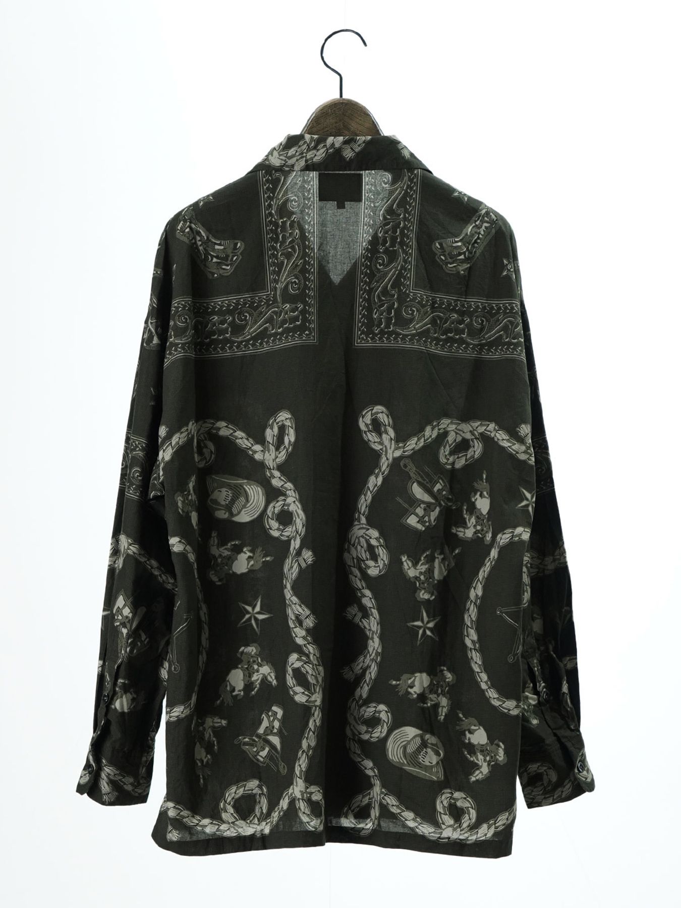 【予約品 11月23日(日) 締切】WESTERNBANDANA SHIRTS / バンダナプリント シャツ / CHARCOAL
