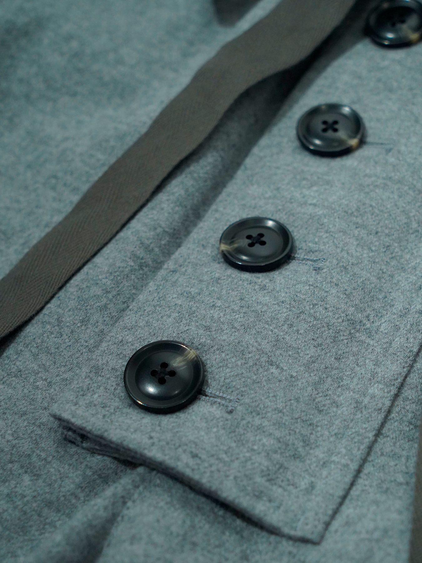 【予約品 】Woolnapp trousers / ウール イージートラウサーズパンツ / 杢グレー