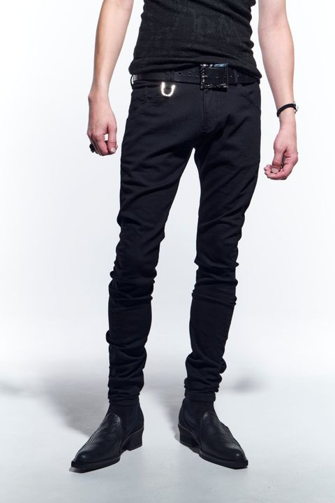 《予約品》 CurveSkinnyPants デニムパンツ BlackDenim / Black 【kiryuyrik】 2月入荷予定