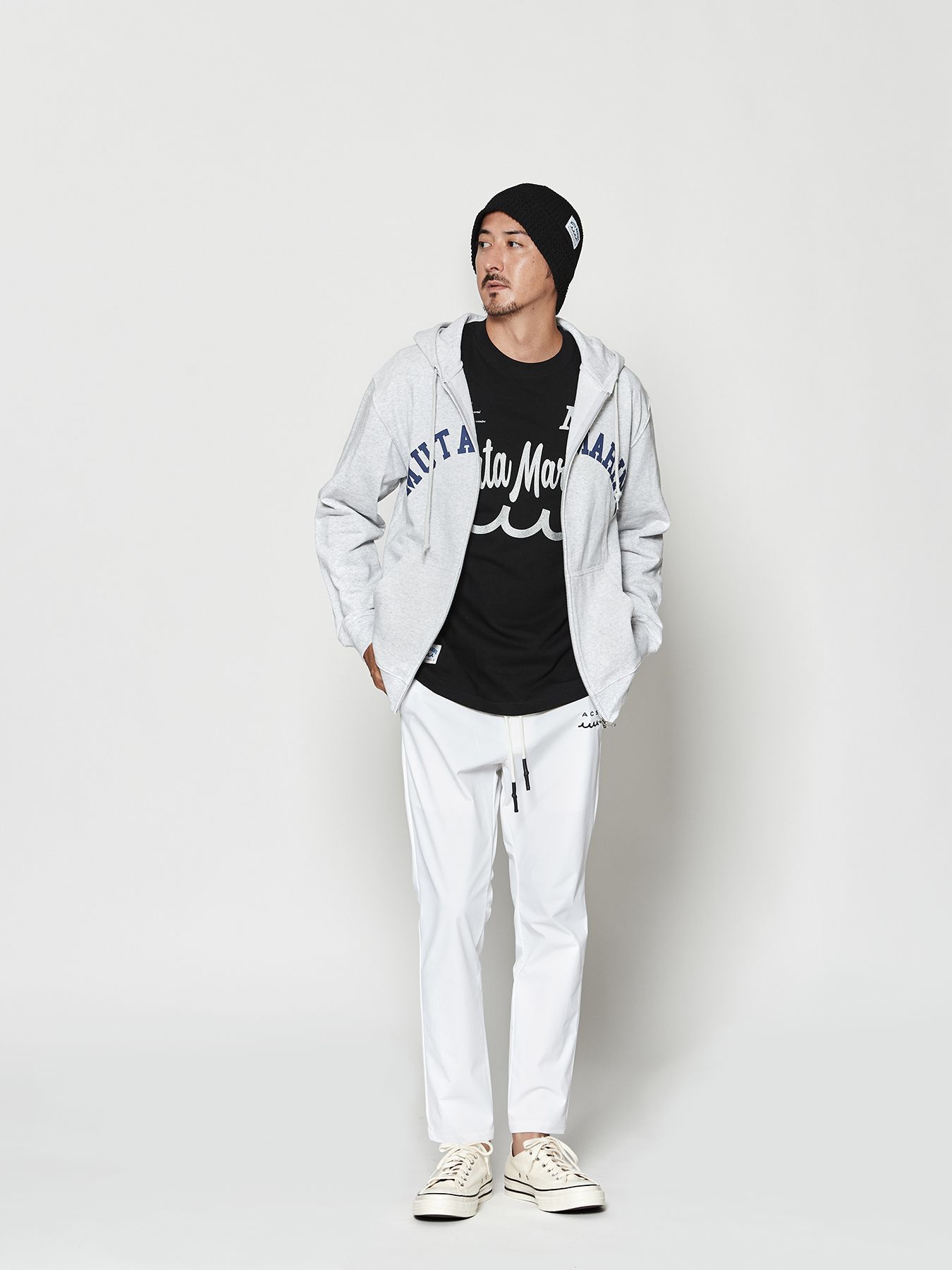 【予約品 10月9日(木) 締切】muta Easy Tight Pants / イージータイトパンツ / ホワイト【Acanthus × muta MARINE】