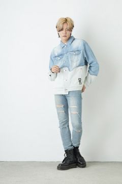 SWITCHING DENIM JACKET/ ブルー 【BOY LONDON】