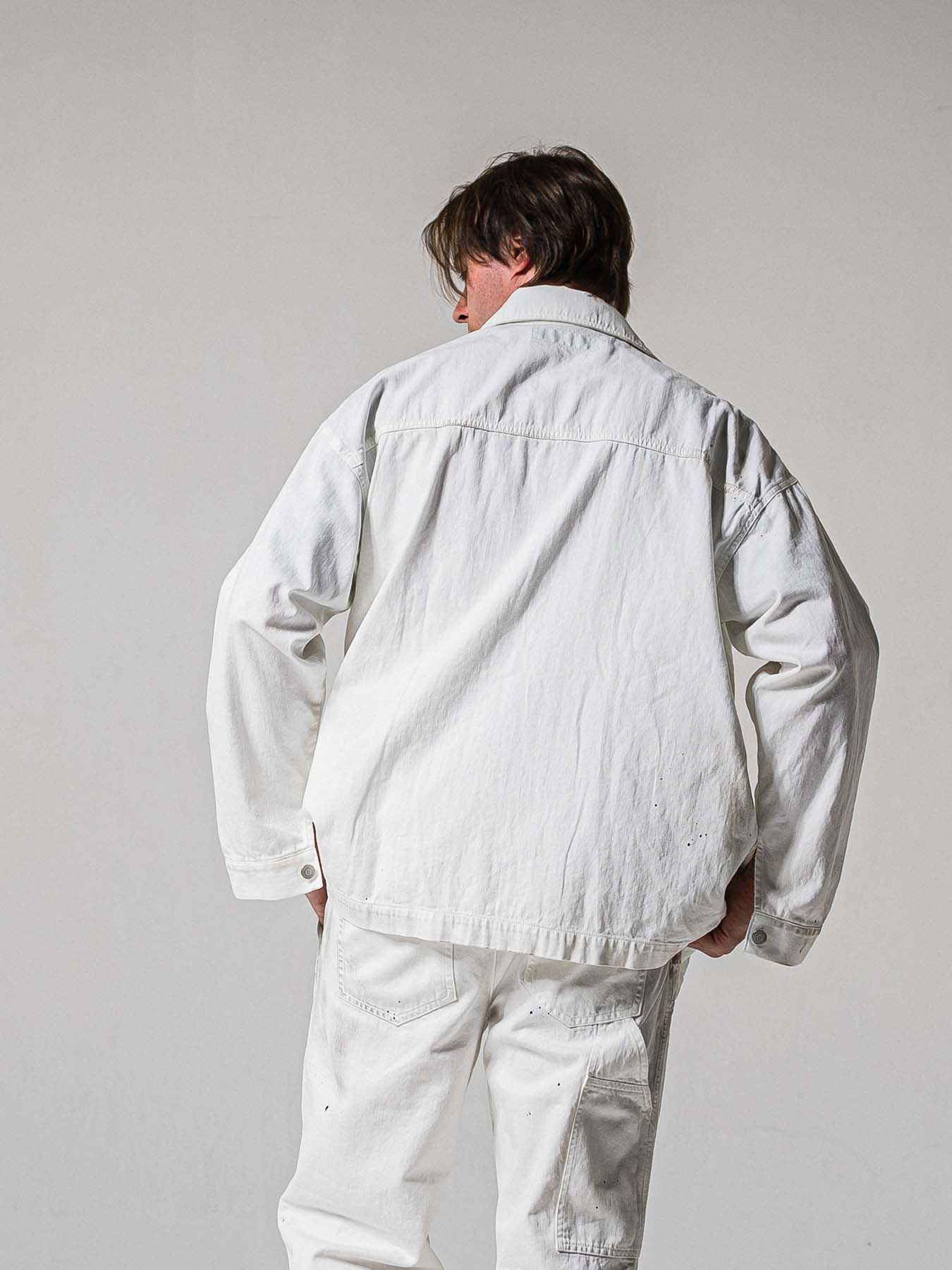 【予約品 11月16日(日) 締切】RC COVER ALL / ライトデニムカーバーオールジャケット / ホワイトユーズド