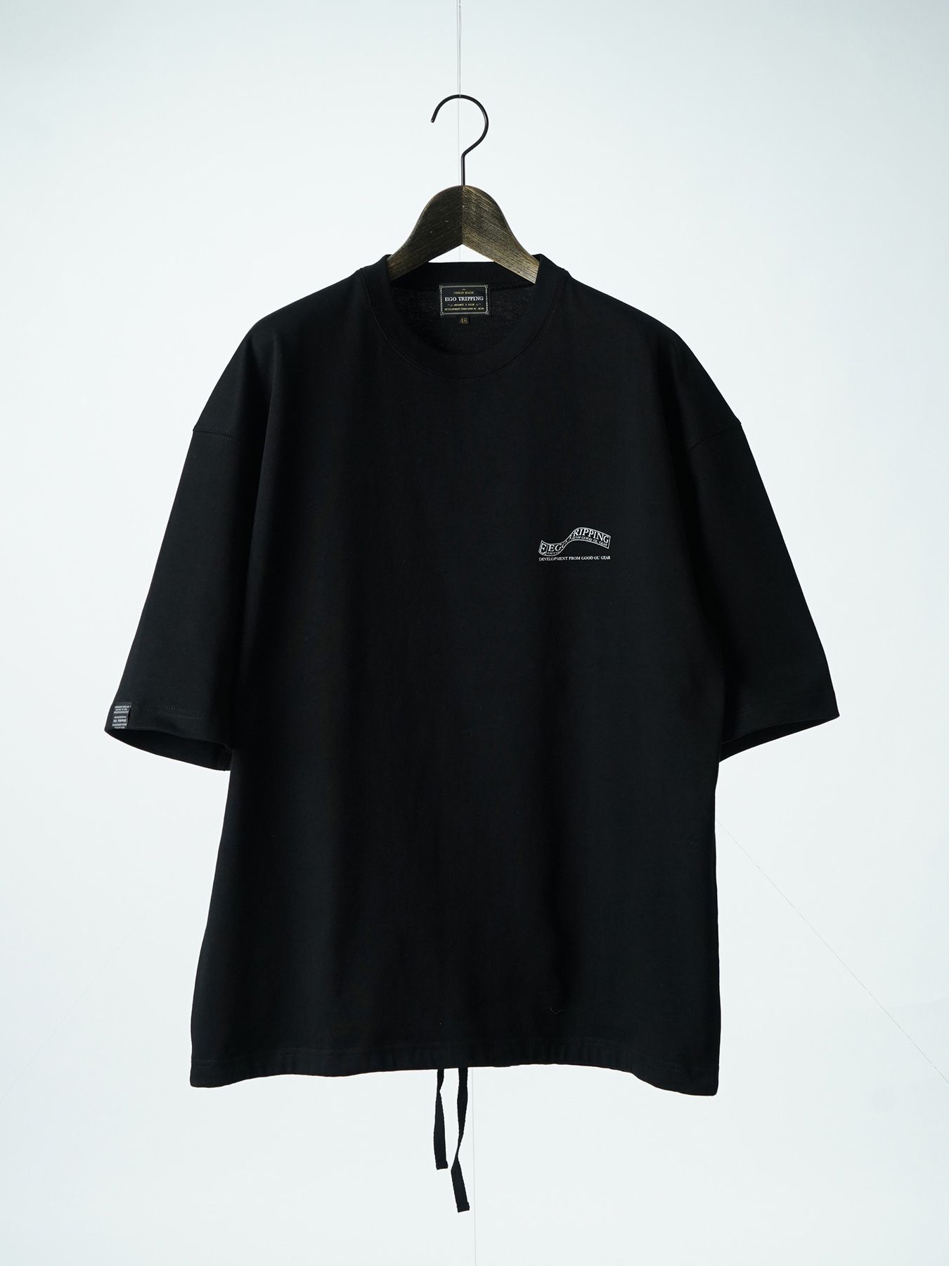 【予約品 2月1日(日) 締切】HEAVYJERSEY wavy / ロゴプリント Tシャツ / ブラック