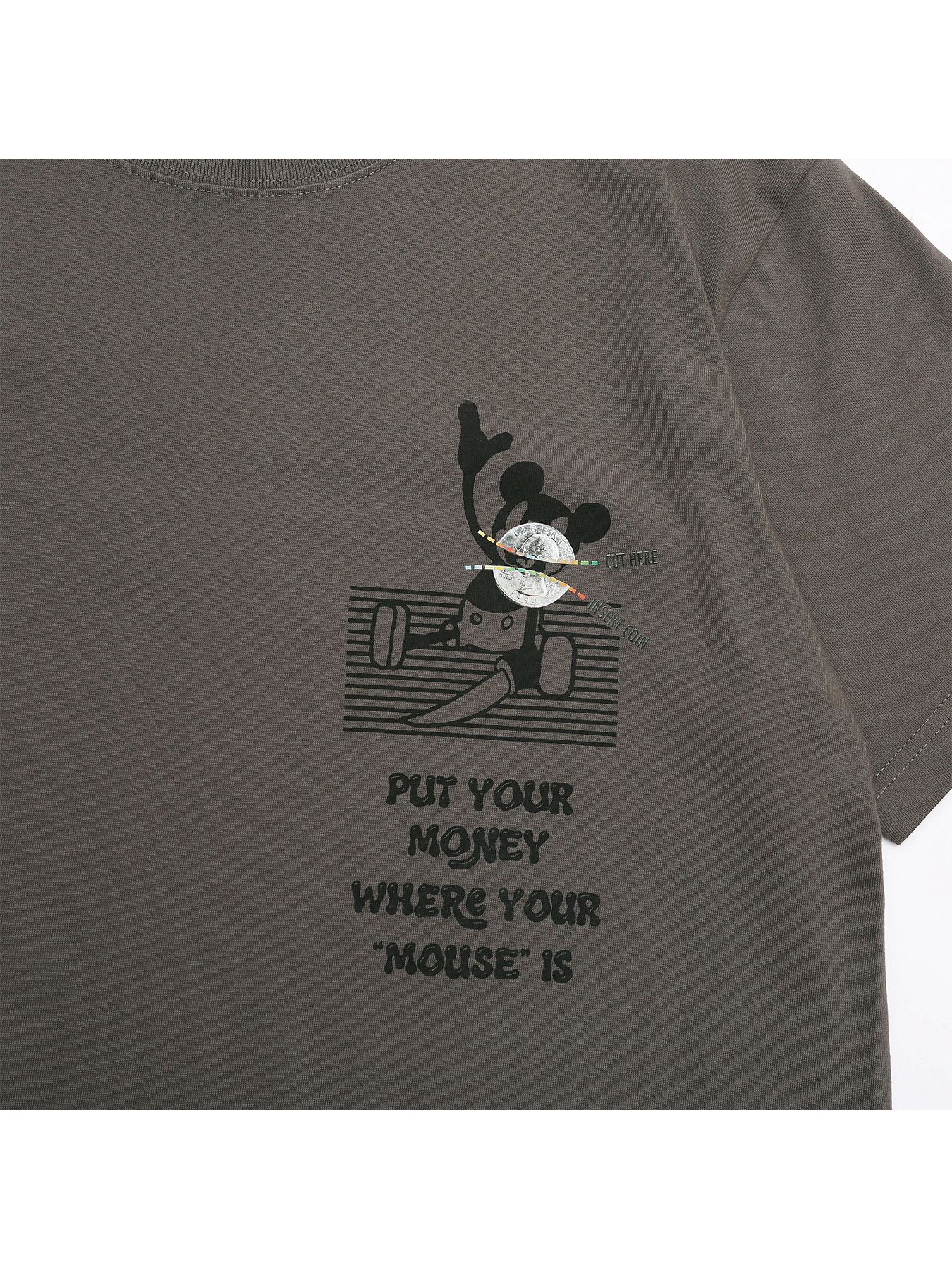 NOT-MOUTH TEE / プリントTシャツ / フェードブラック【QUOLT】