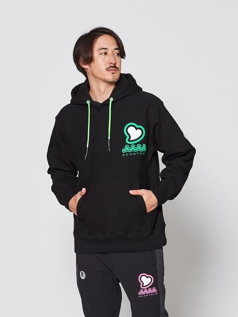 muta sweet muta Hooded Sweatshirts / スウェットパーカー / ブラック【Acanthus × muta MARINE】