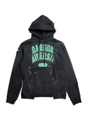 《予約品8月31日 23時55分締め》 COLLEGE HOODIE / パーカー / ブラック 【roarguns 】 2024年2月入荷予定