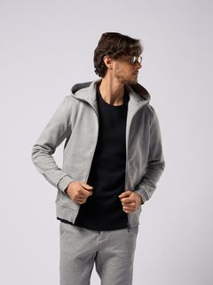 【予約品9月19日 10時締め】 basic zip-up parka  / ジップパーカー / グレー