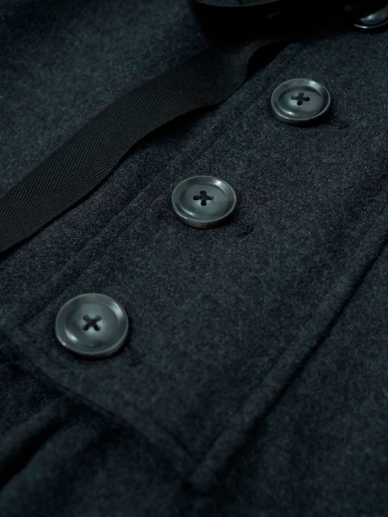 【予約品 】Woolnapp trousers / ウール イージートラウサーズパンツ / 杢チャコール