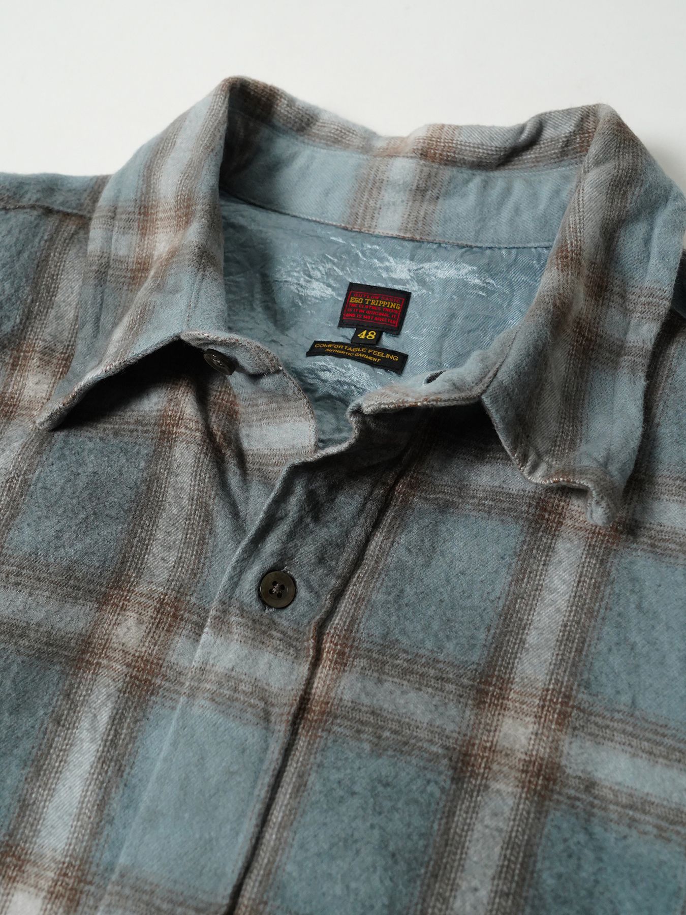 【予約品 7月5日(日) 締切】HAZE FLANNELSHIRTS dirty / フランネルチェックシャツ / ダーティーサックス