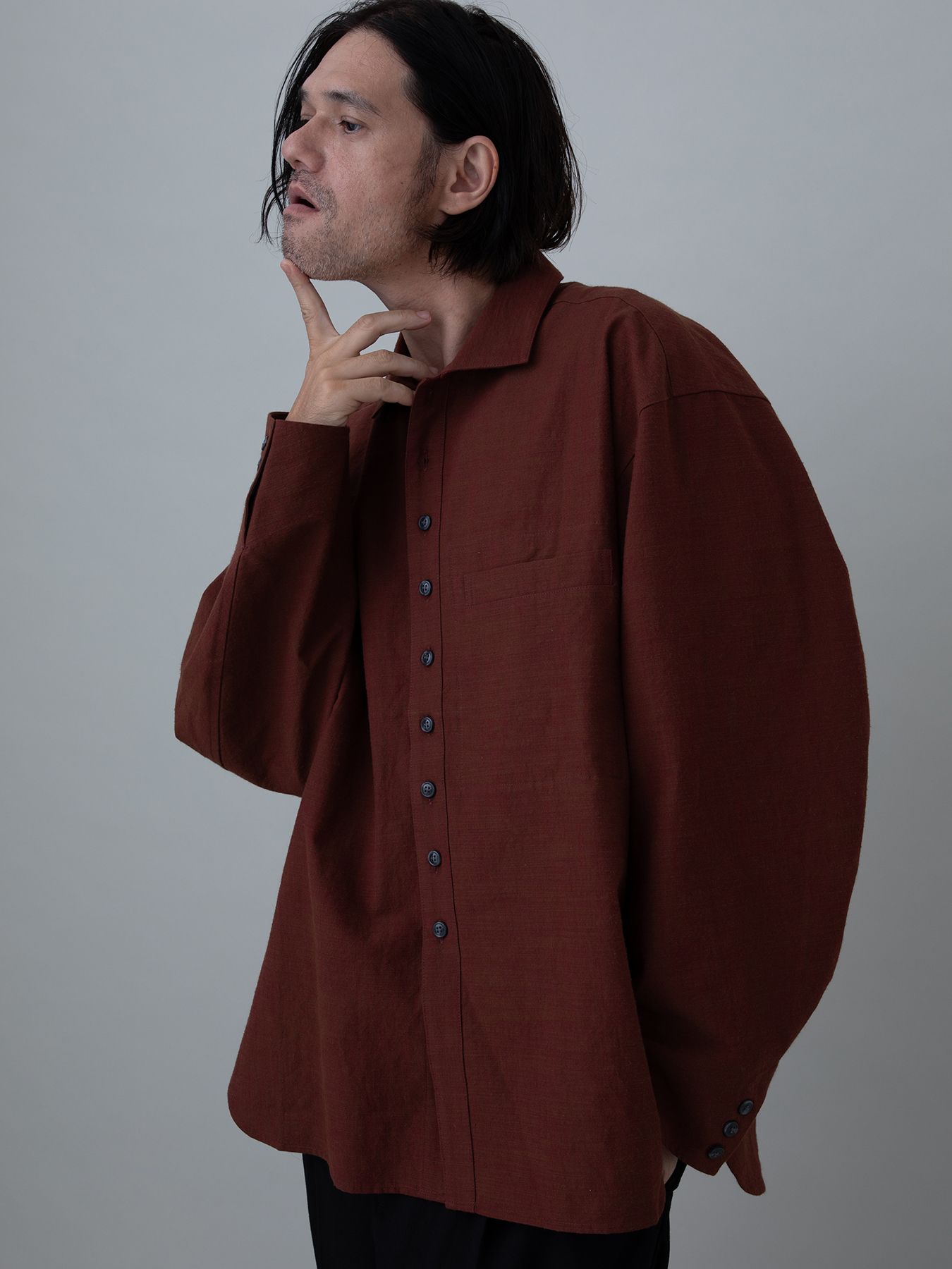 【予約品 10月26日(日) 締切】GERMANSHIRT / コットンシャツ / RED