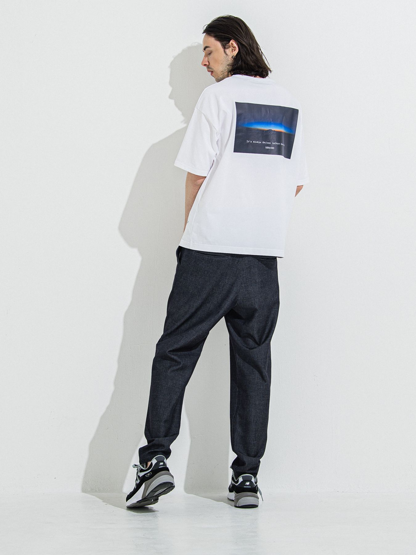 【予約品 】YOAKE PHOTO OVER TEE /  フォトオーバーサイズTシャツ / ホワイト