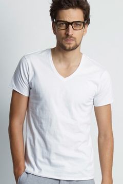 cut S/S V-neck plain Tシャツ / White 【wjk】