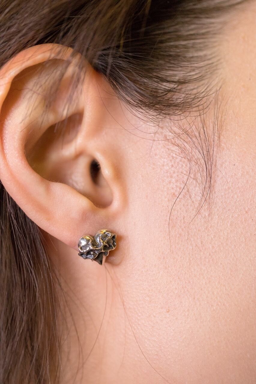 《受注生産》 HEART STUD ピアス 【GOD SIZE】 注文から1~2週間後入荷予定