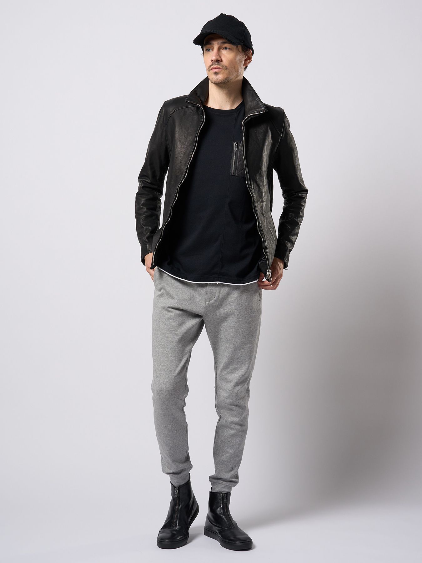 【予約品 9月23日(火) 締切】front zip bootie / フロントジップ ブーティー / ブラック