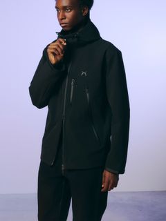 REF PRINT NYLON JKT / リフレクタープリント ナイロンジャケット / ブラック