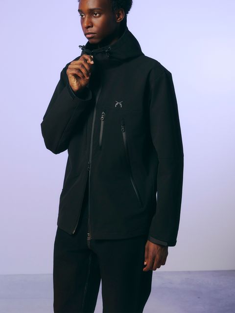 REF PRINT NYLON JKT / リフレクタープリント ナイロンジャケット / ブラック