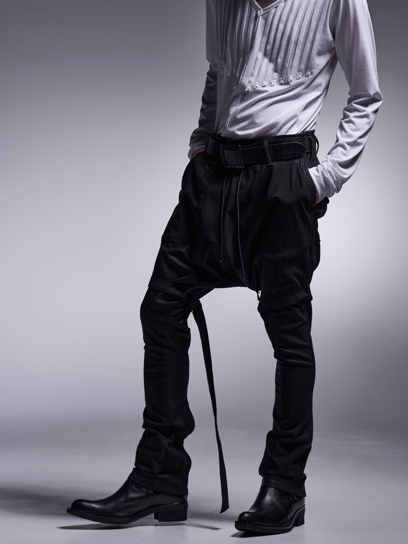 【予約品 7月13日(日) 締切】Sarrouel Bondage Pants / サルエルボンデージパンツ / ブラック