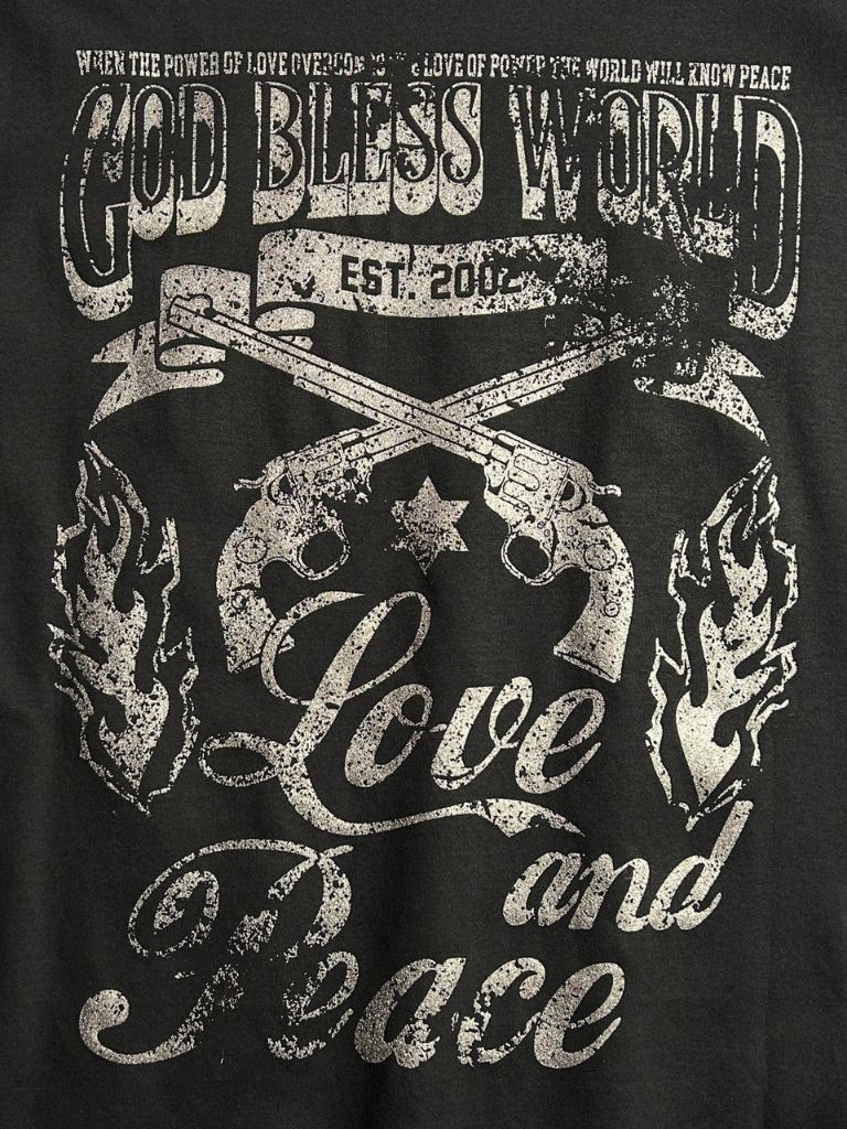 GOD BLESS L&P 半袖 Tee / ブラック