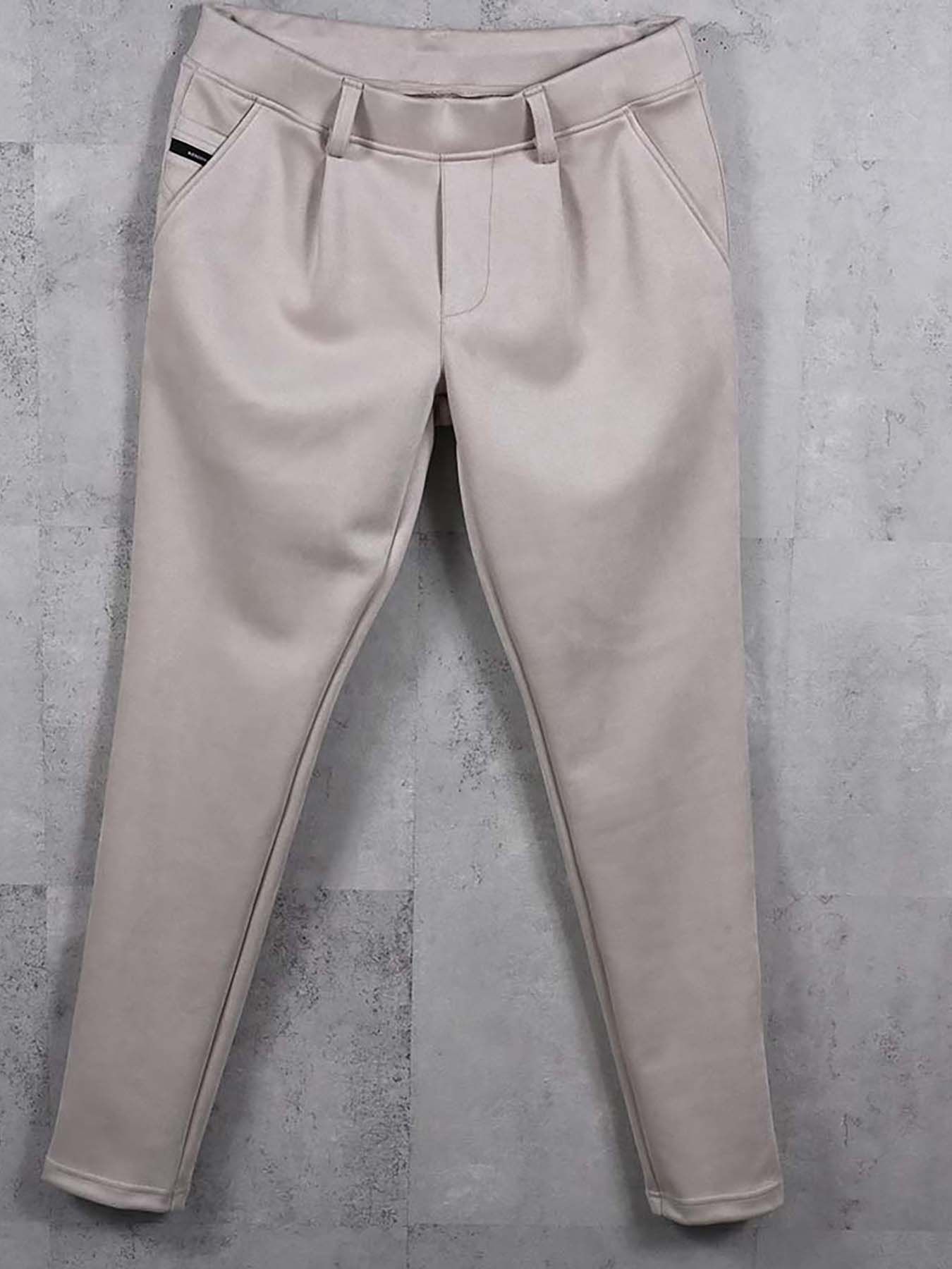 【予約品 8月31日(日) 締切】CHRIS EASY SUEDE TUCK PANTS / クリス イージー スウェードタックパンツ / グレージュ