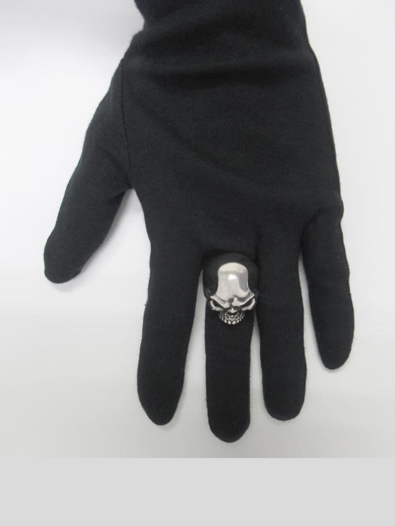 【受注生産品】 Fighting Skull Ring 2 / スカルリング