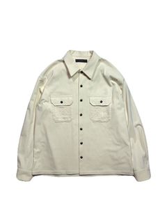 【予約品 3月9日(月) 18:00 締切】CORDUROY SH / コーデュロイ シャツ / オフホワイト