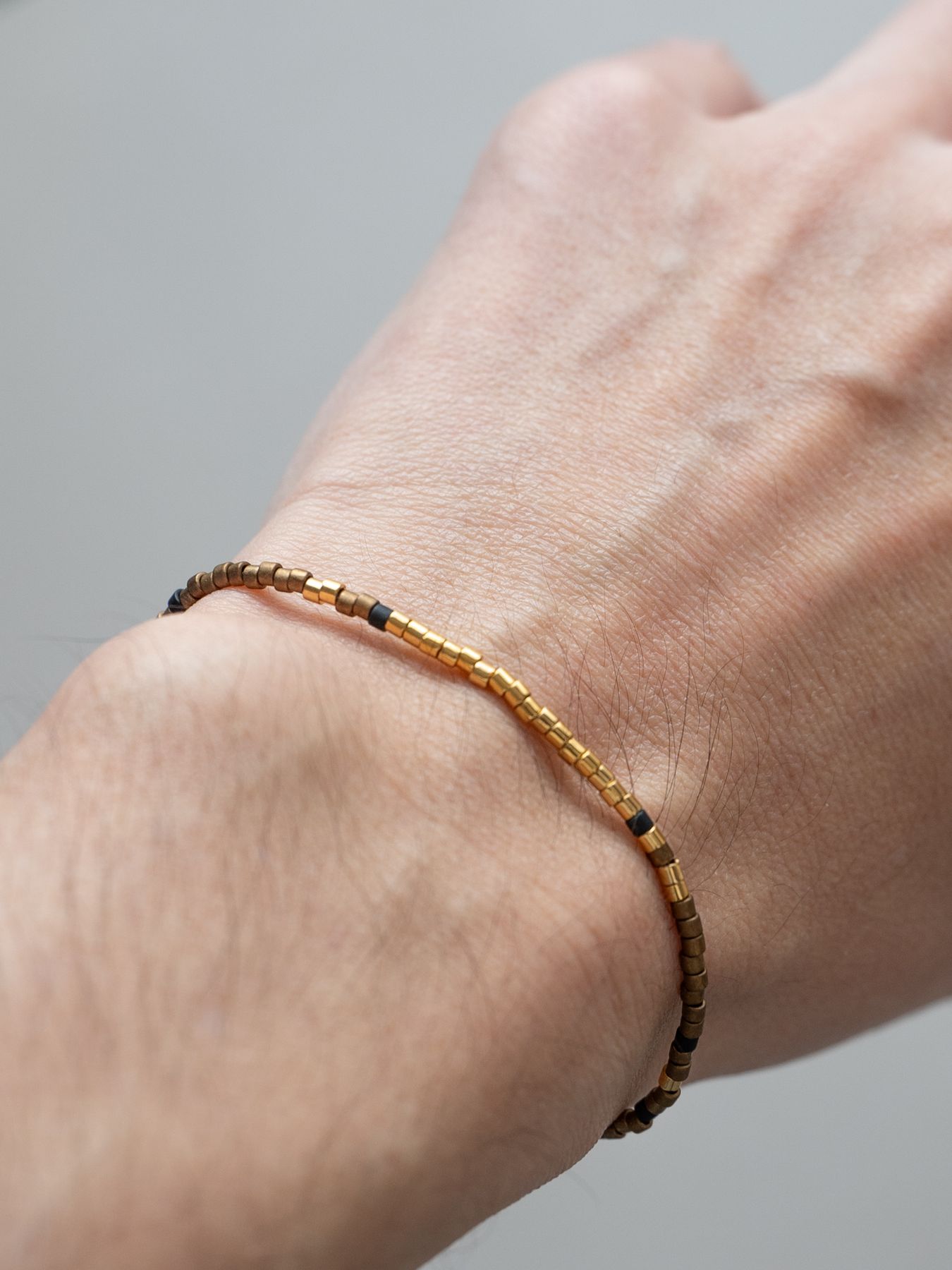 《予約品》 BEADS BRACELET / ブレスレット / コッパー・ゴールド 【Iroquois.SENTI】