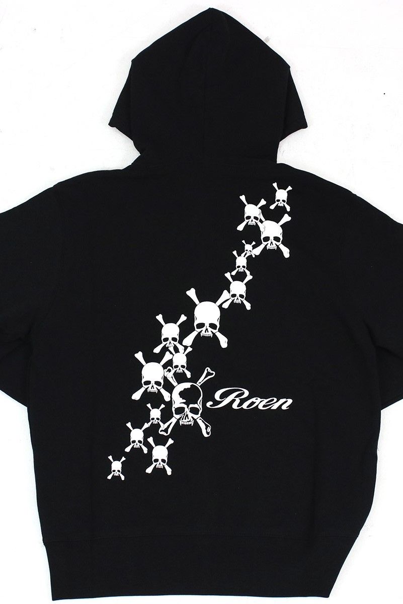 SHOOTING HOODIE BLACK フルジップ【Roen】