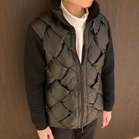 イントレパテッド 袖ニットブルゾン【NICOLE CLUB FOR MEN】