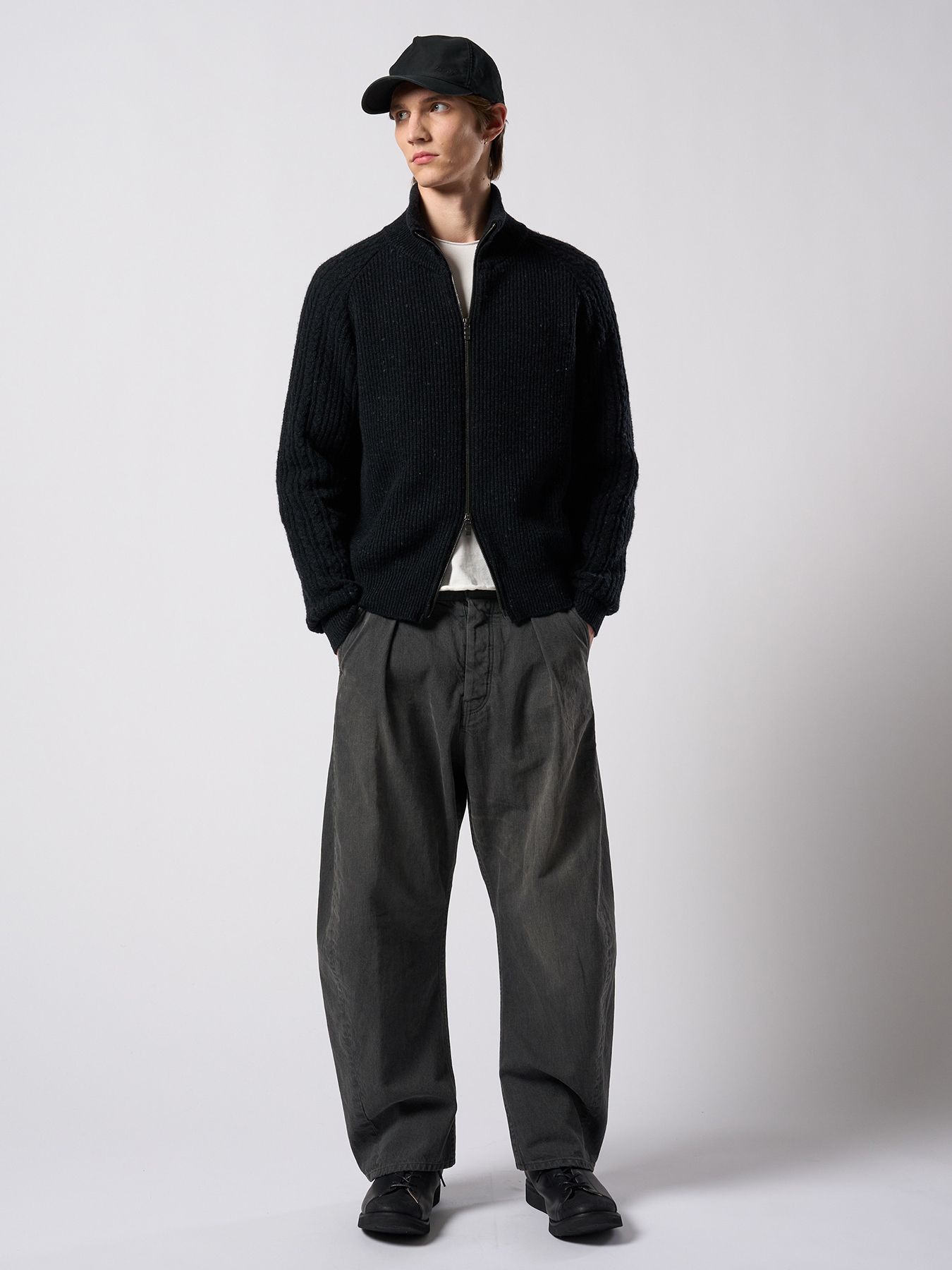 【予約品 4月19日(日) 18時締切】heavy moleskin B.B.cap / モールスキン ベースボールキャップ / ブラック