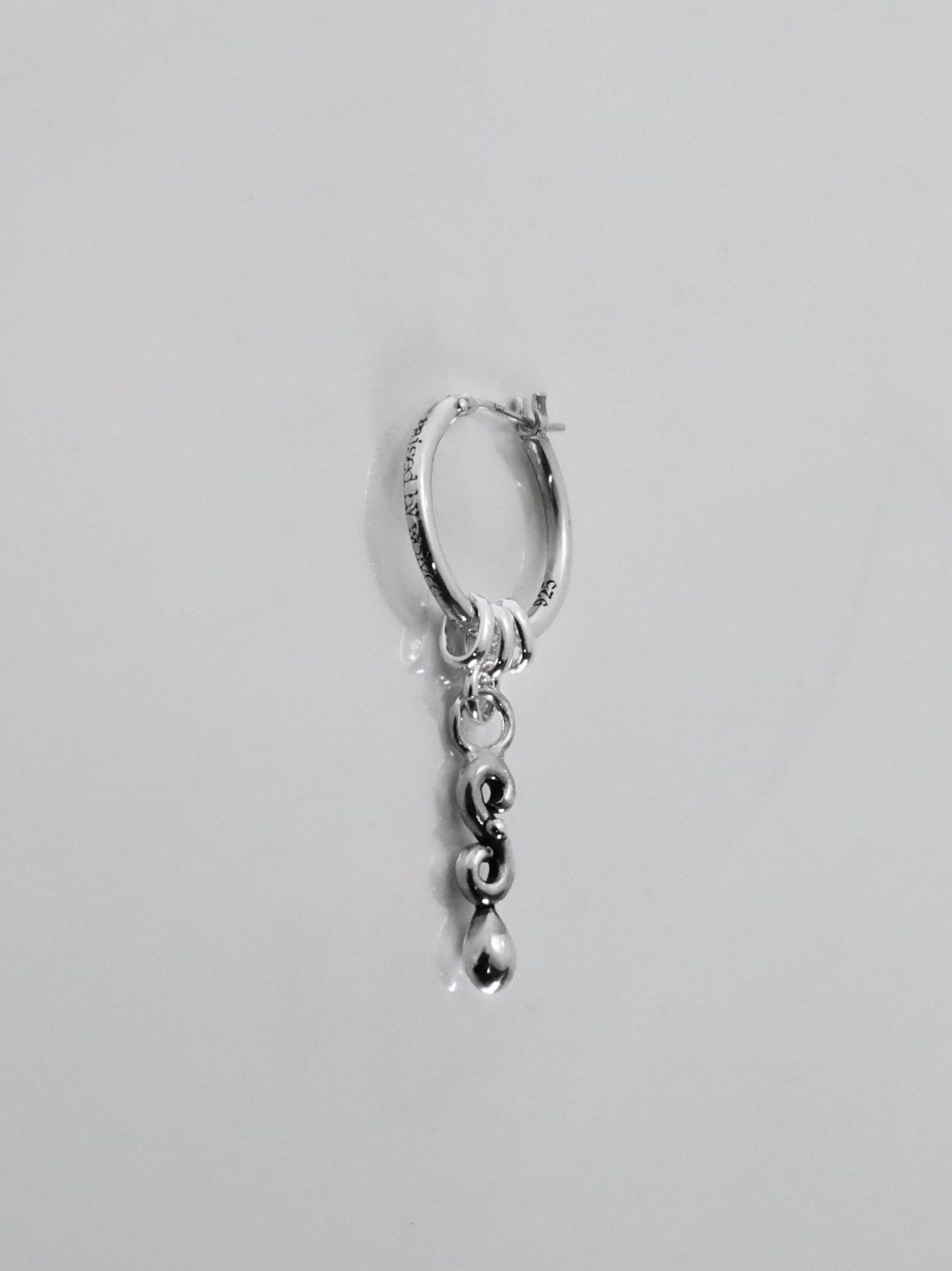 《受注生産》 THIN HOOP -raised by wolves- [LARGE] with OVAL and TEARDROP / レイズド・バイ・ウルヴス シンフープ L ウィズ オーバル&ティアドロップ / 注文から2～3週間後入荷予定