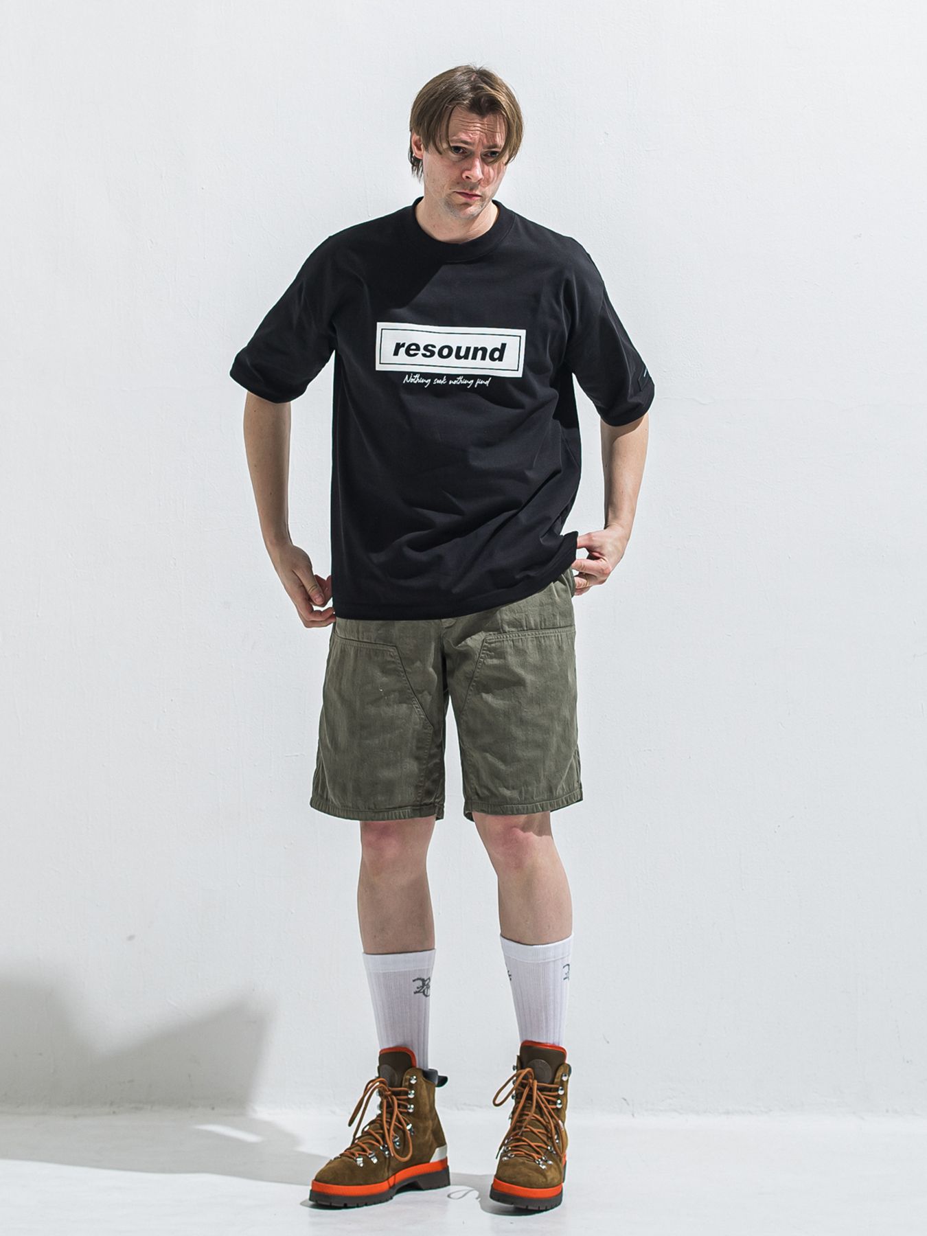 【予約品 2月15日(日) 18:00 締切】BOX OVER TEE / ボックスロゴオーバーTシャツ / ブラック